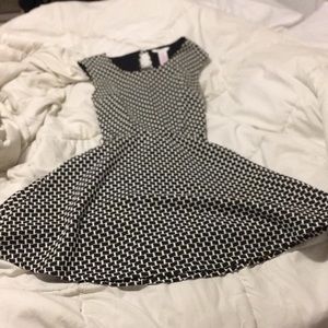 Black and white geo dress